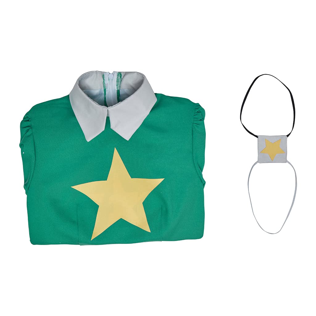 iSHOWcos Anime Green Dress Halloween Costume Uniform Women Dress with Eye Mask - Image 6