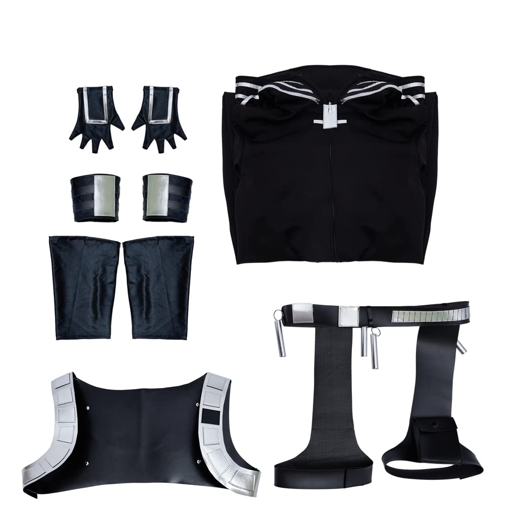 iSHOWcos Anime Men's Black Battle Suit Halloween Outfit - Image 6