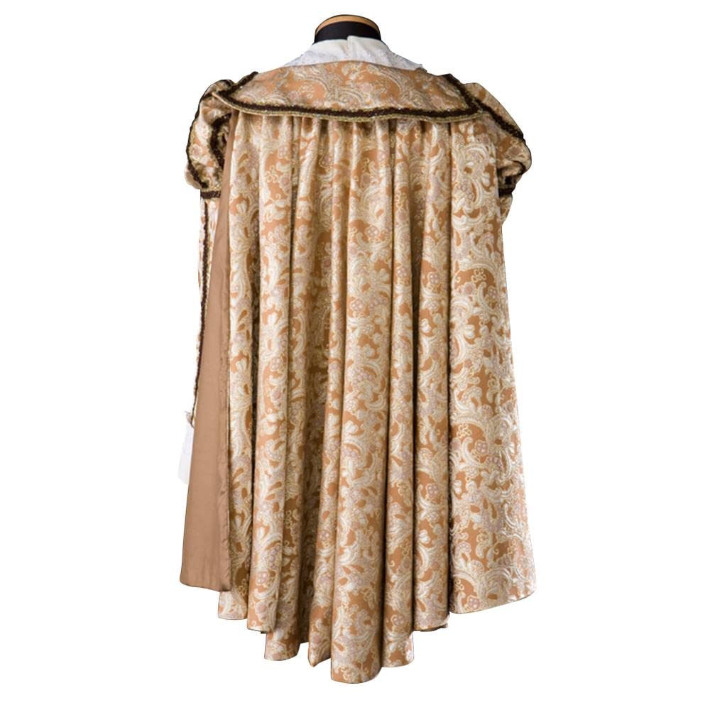 iSHOWcos Men's Rococo Costume Suit Prince Elegant Suit Victorian Fancy Jacket Coat with Cape Cloak Halloween Costume - Image 4