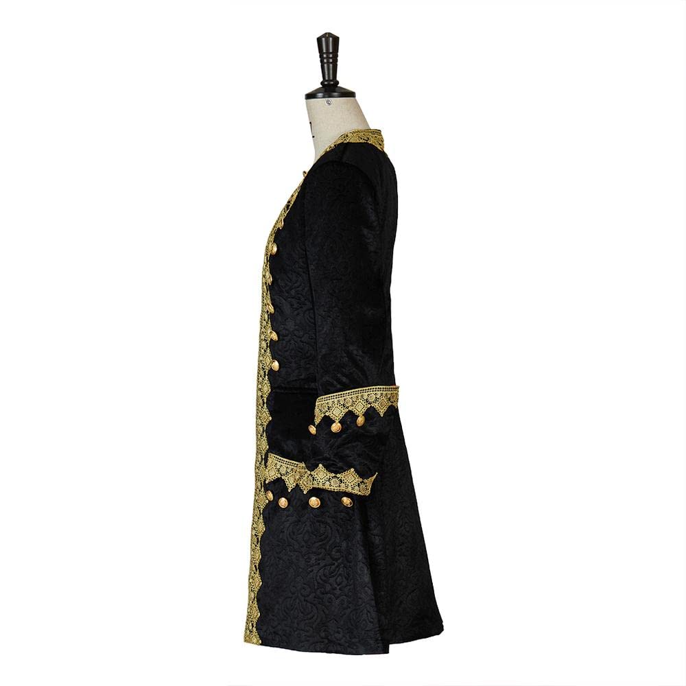 iSHOWcos Men's Vintage Tailcoat Jacket Colonial Tailcoat Uniform Coat Victorian Costume - Image 4