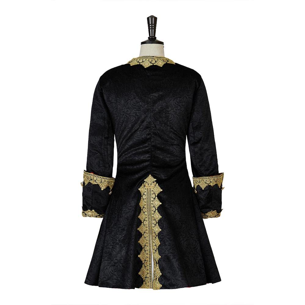 iSHOWcos Men's Vintage Tailcoat Jacket Colonial Tailcoat Uniform Coat Victorian Costume - Image 5