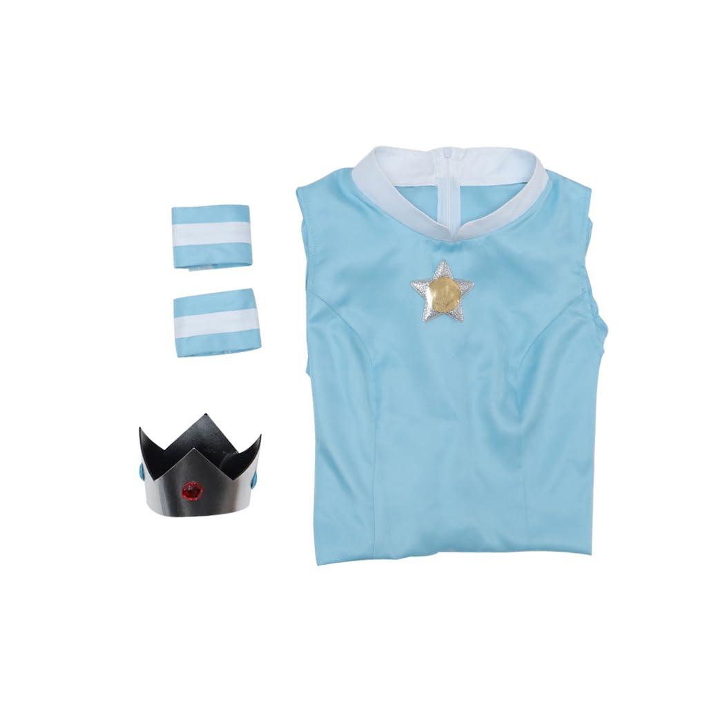 iSHOWcos Princess Dress Adult Women Tennis Cosplay Costume Pink Dress with Crown Sports Outfit - Image 5