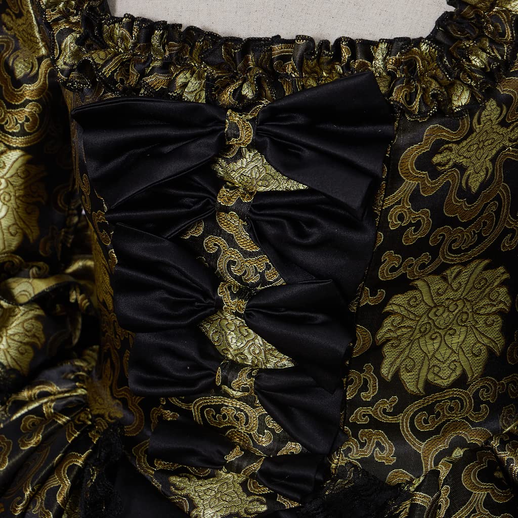 iSHOWcos Women's 18th Century Marie Antoinette Colonial Rococo Baroque Masquerade Cosplay Ball Gown Dress - Image 6