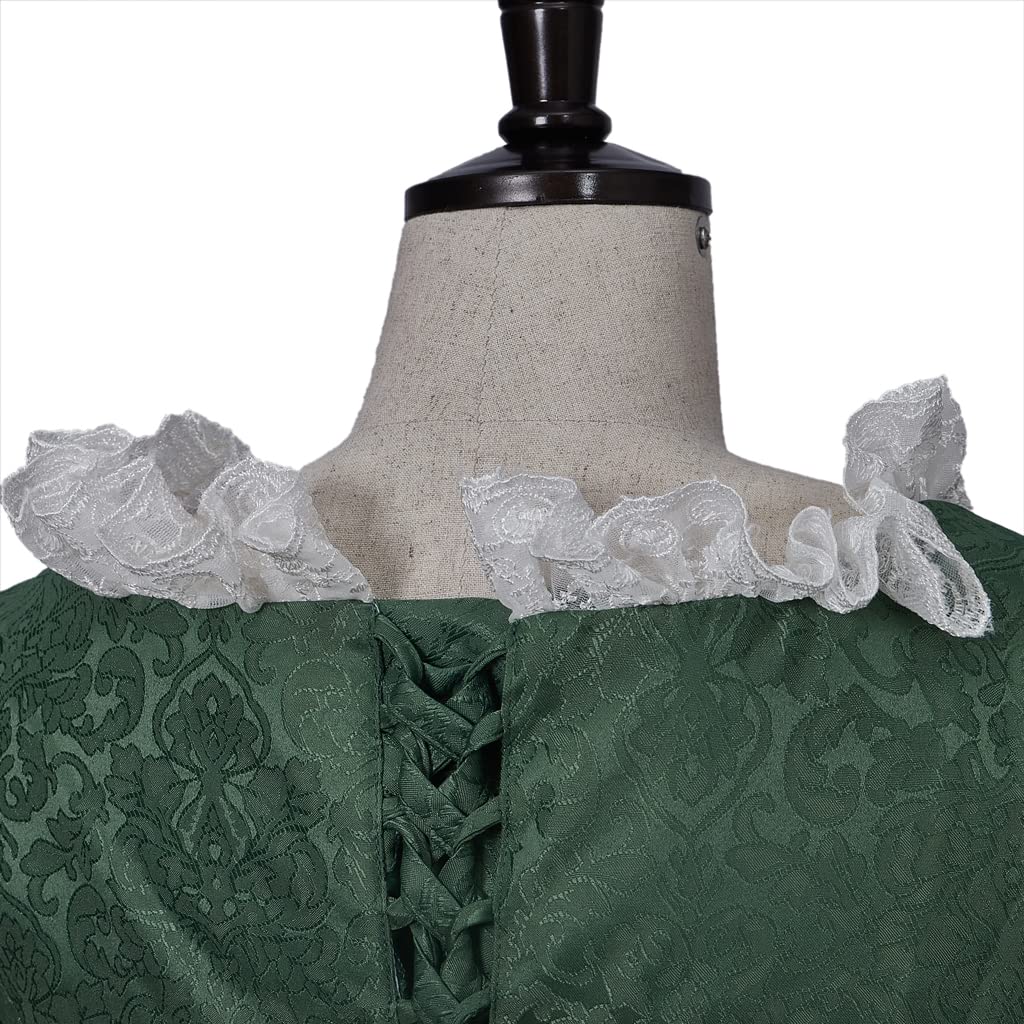 iSHOWcos Women Victorian Rococo Dress Civil War Southern Belle Dress Ball Gown Vintage Costume - Image 6