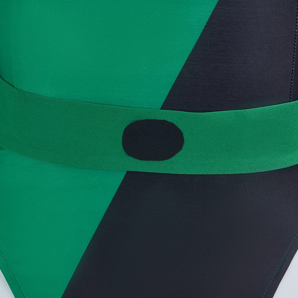 Women's Shego Cosplay Costume Green Jumpsuit with Gloves and Stockings Halloween Bodysuit - Image 5