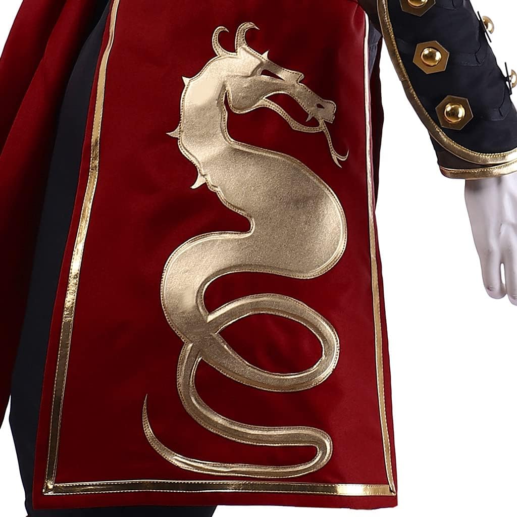 WOSHOW Liu Kang Cosplay Costume Men's Liu Kang Suit Costume with Headband - Image 5