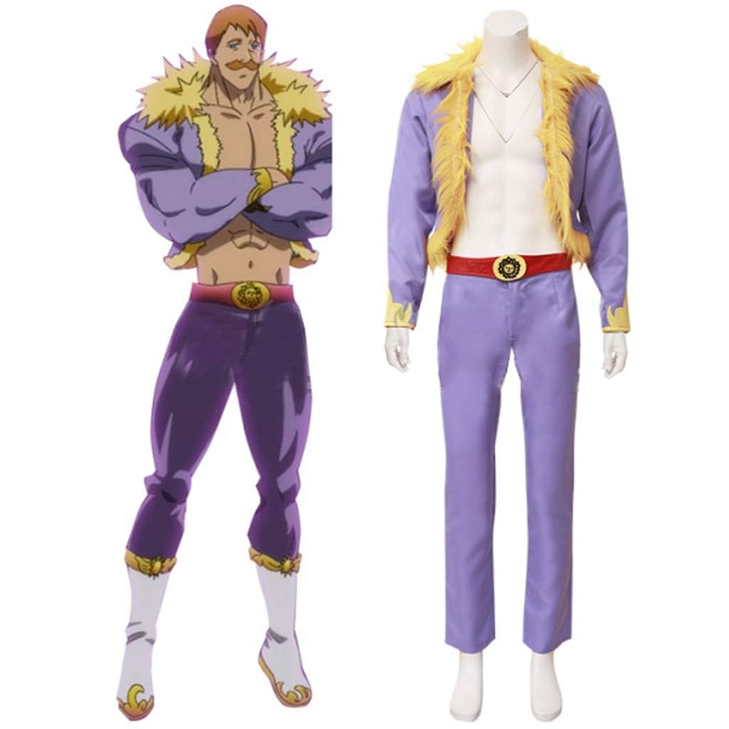 WOSHOW Men's Suit for Escanor Cosplay Costume Full Set Outfit Uniform - Image 4